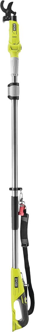 RYOBI RY18PLA-0 - Podadora telescópica 18 V ONE Plus con corte de 32 mm - Longitud ajustable de 190 a 270 cm y cabezal articulado - Cuchilla bypass con arnés sin batería ni cargador