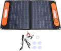 Panel solar plegable - 100 W y 18 V con células monocristalinas - Bolsillo de almacenamiento y resistencia al agua y polvo - Para coche autocaravana barco viaje y exterior