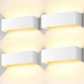 ledmo pack de 4 apliques LED - 30 W con luz cálida de 3000 K - Ángulo ajustable de 0 a 120 grados y protección IP65 - Para balcón jardín patio entrada y dormitorio