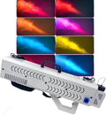 Máquina de niebla para fiestas - Potencia de 1500 W con luces LED - Equipo de efectos de escenario en acabado blanco - Para DJ bodas eventos especiales y festivales de música