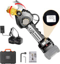 VXDEFP tijeras de podar eléctricas - Corte de 40 mm con sistema de 21 V - Motor sin escobillas y cuchillas de doble acción forjadas - Batería de 4 Ah para jardín y árboles
