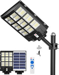 Gefolly SL-3900W - Farola solar exterior de 6500 K - Sensor de movimiento con 3 modos ajustables y protección IP67 - Para camino terraza porche y seguridad exterior