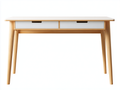 Mesa de oficina madera 120x55x78 cm - blanco-natural - diseño nórdico