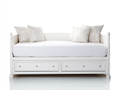 Sofás cama de madera 200x90x90 cm blanco - diseño clásico con cajones
