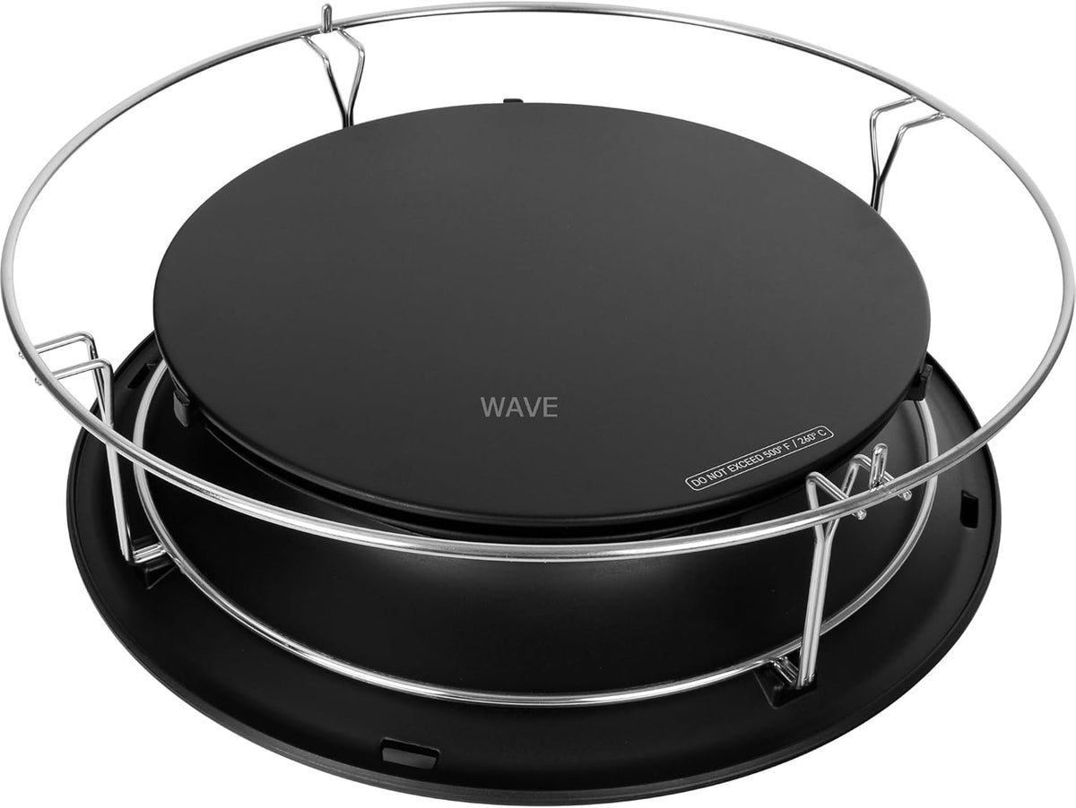 Kamado Joe Classic Joe SloRoller - Accesorio para parrilla de carbón - Acero inoxidable de 43,2 x 43,2 x 13,3 cm - Incluye SloRoller y parrilla de cocción