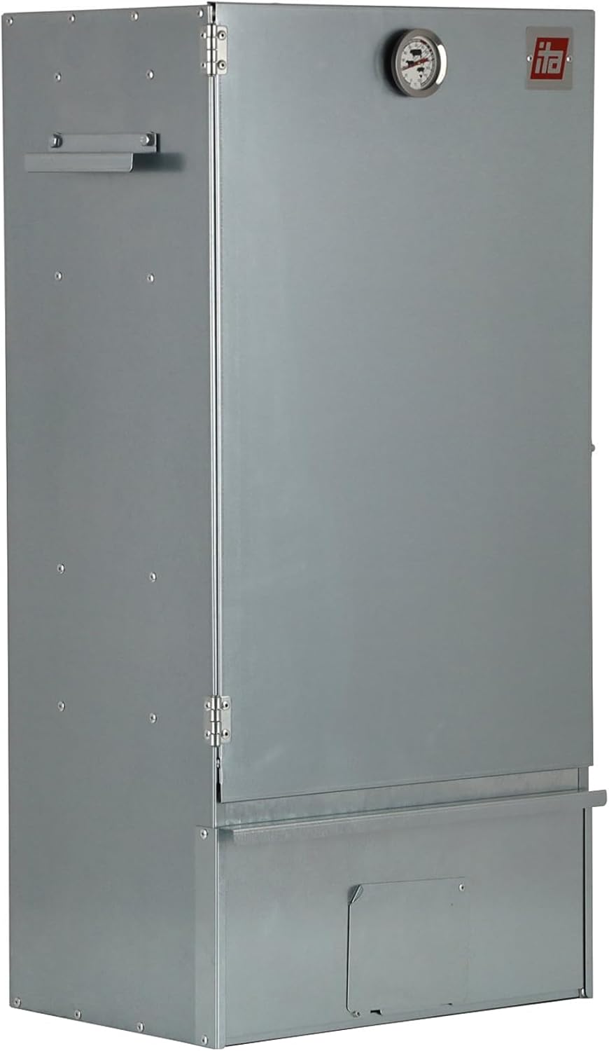 ITA 7005 ahumador de acero inoxidable - Armario de 28 x 40 x 81 cm con termómetro - Resistente a la corrosión y peso de 14,5 kg - Para carne pescado queso y salchichas