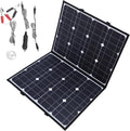 Panel solar plegable monocristalino de 200 W - Doble salida USB tipo C y CC - Diseño portátil de alta eficiencia - Para camping senderismo y actividades al aire libre