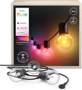 Philips Hue Festavia guirnalda exterior de 14 m - 20 bombillas LED RGBW regulables - Control mediante app Hue - Compatible con Alexa Google Assistant y Apple Home