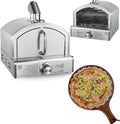 Horno de pizza portátil a gas de 12 pulgadas - Propano con cocción sin humo - Dial ajustable para control del calor - Para barbacoa cocina exterior y preparación de pizzelles