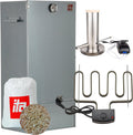 ITA 7001 - Horno eléctrico para ahumar de 81 cm con 3 niveles - Acero aleado con termómetro y generador de humo - Para carne pescado queso y alimentos ahumados