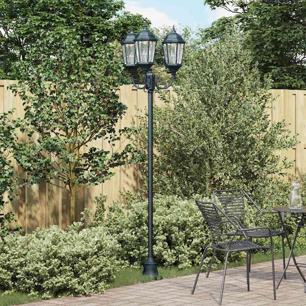 Luz de jardín vintage de 241 cm - Diseño verde cepillado de 57 x 49 x 241 cm - Peso de 9,13 kg para instalación exterior - Para jardín terraza y zonas decorativas
