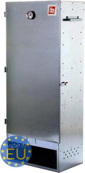 ITA 7003 Premium XL - Ahumador vertical de carbón de 111 x 47 x 29 cm - Metal galvanizado con termómetro y varios niveles - Para carne pescado salchichas y ahumado doméstico