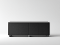 Mueble recibidor de MDF 160x40x65 cm - Negro - Diseño moderno para entrada