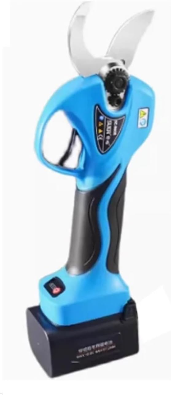 AYJYZHIAG SC-8608 - Tijeras de podar eléctricas con corte de 32 mm - Batería de litio y 2 baterías incluidas - Para ramas de madera árboles frutales jardín y huerto