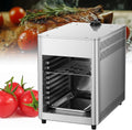 IYUESQ NPJ002G horno parrilla comercial de 8 niveles - Asador a gas de acero inoxidable - Temperatura ajustable para cocción profesional - Para carne verduras pizza y pan