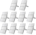 Viugreum pack de 10 focos LED exterior de 300 W - Flujo de 30000 lm y luz blanca fría de 6500 K - Aluminio ultrafino con protección IP66 - Para jardín taller y garaje