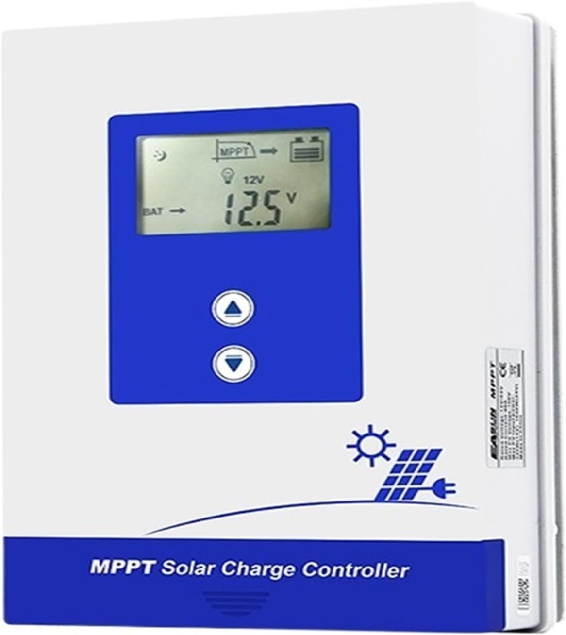 BAPPRJJ controlador solar MPPT de 40 A - Compatible con sistemas de 12 24 y 32 V - Pantalla LCD retroiluminada - Regulador de carga solar modelo MPPT 40A