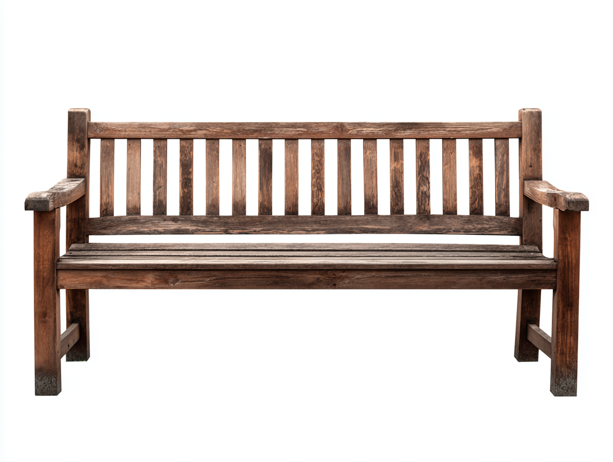 Bancos de jardín madera 155x60x88 cm - marrón rústico - diseño clásico con reposabrazos