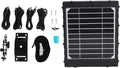 Tissting panel solar con batería de 8000 mAh - Panel monocristalino con protección IP66 - Puertos USB y formato de 188 x 157 x 28 mm - Para cámara de caza y fotografía exterior