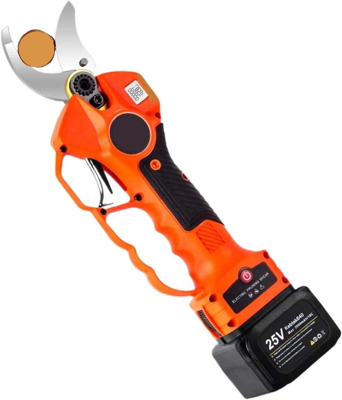 AYJYZHIAG tijeras de podar profesionales - Sistema inalámbrico de 25 V con 2 paquetes - Motor sin escobillas para corte de ramas - Para árboles frutales huerto y jardín