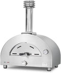 Clementi Remida - Horno de pizza a gas con cámara de 60 x 40 cm - Acero inoxidable gris de 72,2 x 50,2 x 90,7 cm - Para cocina exterior y preparación de pizza