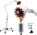 Infratherap lámpara infrarroja para fisioterapia - Bombilla E27 de 275 W y tensión de 220 V - Control de tiempo e intensidad - Incluye accesorio de escritorio para uso interior