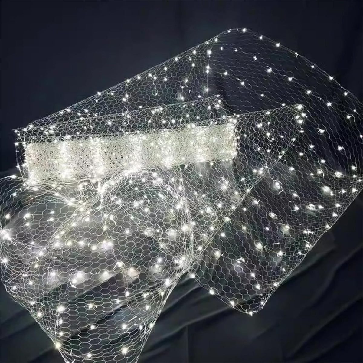 Luces de red Starlight - Malla flexible de 50 m con luz blanca - Efecto noche estrellada para techo y fondo - Decoración para boda fiesta evento y celebración