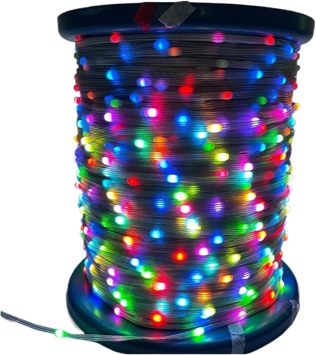 Guirnalda navideña de 30 m - Luces multicolor con separación de 2,5 cm - Alimentación AC para decoración - Para habitación TV cocina fiestas y espacios interiores
