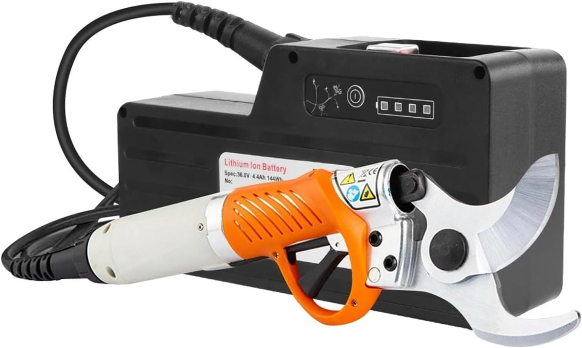 AYJYZHIAG tijeras de podar eléctricas - Corte de hasta 45 mm con potencia de 450 W - Batería de litio de 4400 mAh - Para huerto jardín árboles frutales y ramas