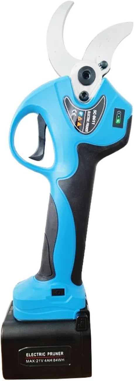 VXDEFP SC-8611A - Tijeras de podar eléctricas inalámbricas de 21 V - Capacidad de corte de 40 mm con batería de ion de litio - Para bonsái huerto árboles y jardinería