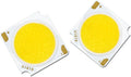 Pack de 10 chips LED COB - 42 W con luz blanca de 4000 K - Formato de 19 x 19 mm y funcionamiento de 36 a 39 V - Para focos de carril downlight y reparación LED