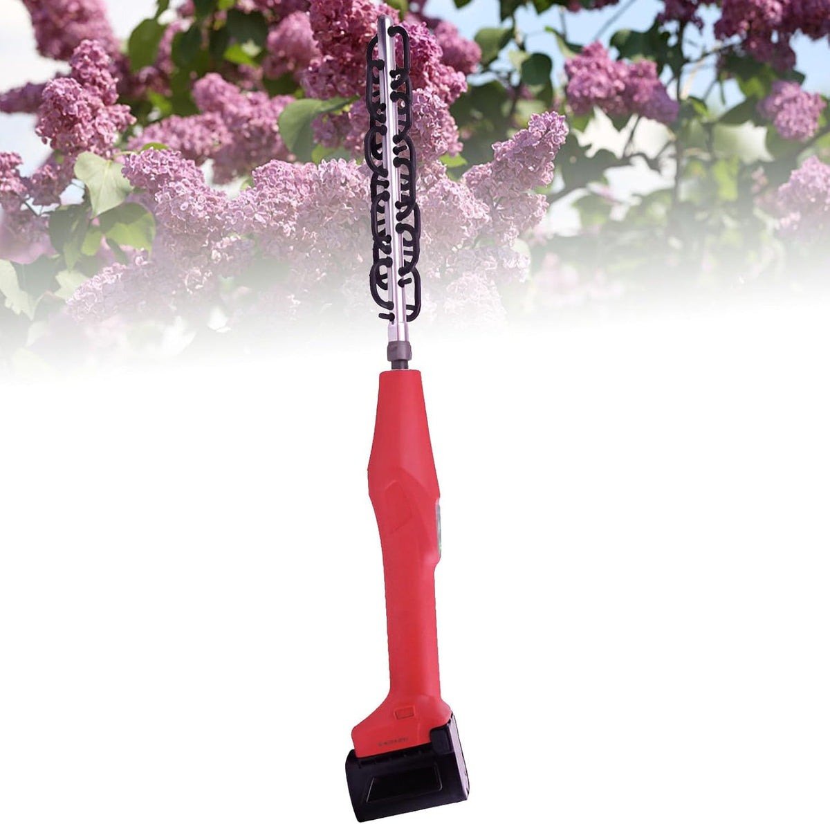 Herramienta eléctrica para entresacar flores y frutos - Sistema inalámbrico con batería - Para poda y reducción de flores en árboles frutales - Uso en manzanos melocotoneros cerezos y huertos