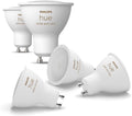 Philips Hue pack de 5 bombillas inteligentes GU10 - 4,2 W y 400 lúmenes por bombilla - Luz blanca y de colores con funciones inteligentes - Compatible con Alexa y Google Home
