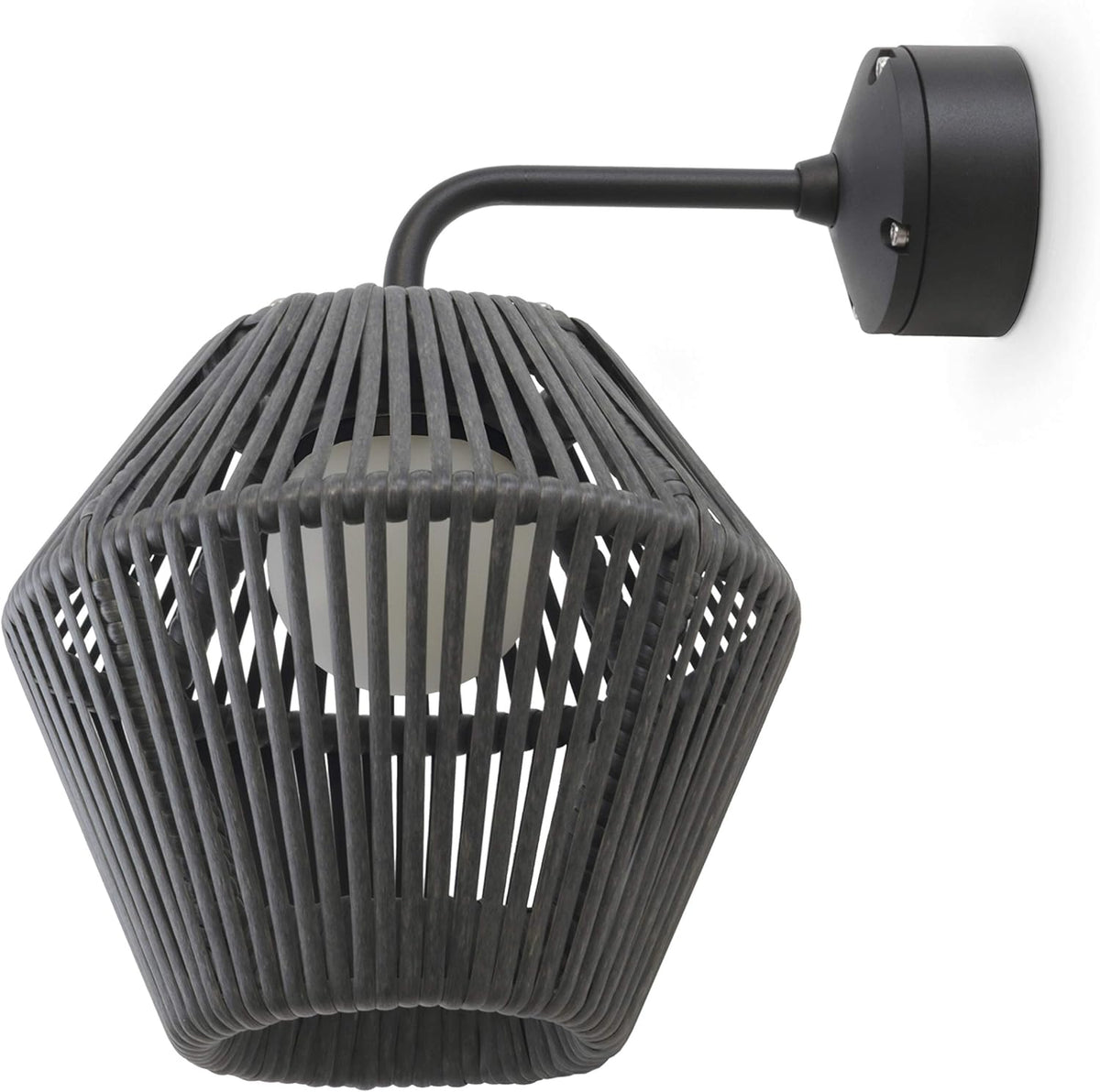 Aplique de pared exterior NELL - Acero aleado con iluminación LED de 6 W - Protección IP65 y casquillo E27 - Para fachada entrada terraza y zonas exteriores
