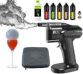 Ddasam pistola de humo frío para cócteles - Generador portátil de acero inoxidable a pilas - Diseño manual para aromatización con humo - Para bebidas verduras pizza y cocina
