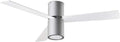 FORLIGHT Formentera - Ventilador de techo con luz E27 de 132 cm y 66 W - 3 velocidades y función programable - Diseño moderno gris con 3 aspas para interior