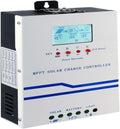 BAPPRJJ controlador solar MPPT de 60 A - Regulador para sistemas de 12 24 36 y 48 V - Refrigeración por ventilador - Para baterías de litio LiFePO4 y plomo ácido