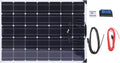 Panel solar flexible de 150 W - Controlador solar de 20 A incluido - Cable de extensión de 10 m - Para autocaravana camping y sistemas de energía portátil