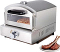 QFGain horno de pizza exterior - Piedra refractaria de 30 cm y temperatura máxima de 380 C - Hornea asa leuda y calienta - Cocina pizza en aproximadamente 3 minutos