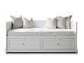 Sofás cama de madera 200x90x85 cm blanco - diseño minimalista con almacenamiento
