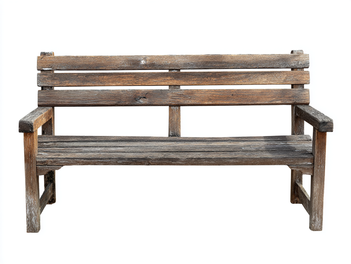Bancos de jardín banco madera 120x65x85 cm - marrón - con respaldo y reposabrazos - estilo envejecido