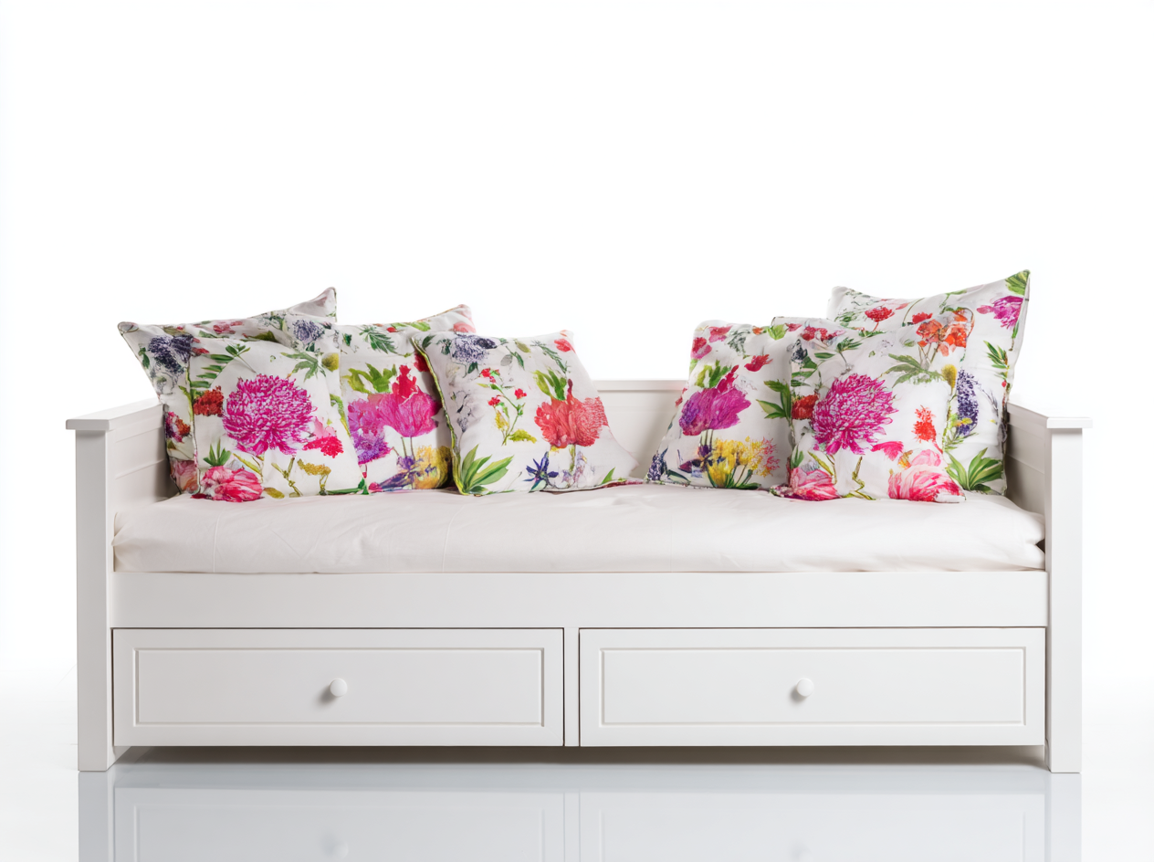Sofás cama madera MDF 200x90x85 cm - blanco - con 2 cajones diseño moderno para salón dormitorio