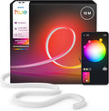 Hue Neon tira LED inteligente de 10 m - Iluminación RGBW de 1100 lm y 6500 K - Tecnología Chromasync resistente al agua - Control por app voz Alexa Google Assistant y Apple HomeKit