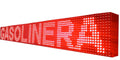 Pantalla LED programable de 128 x 16 cm - Letrero luminoso rojo para mensajes - Estructura de plástico - Cartel electrónico programable para señalización