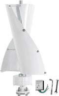 Segrehy generador eólico vertical - Potencia de 600 W y sistema de 12 V - Aspas de aleación de aluminio con imanes permanentes - Para granja exterior y generación eólica de bajo ruido