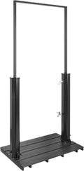 Beliani Maracaibo ducha solar exterior independiente - Cortina de lluvia de PVC negro - Diseño moderno de 24 kg - Para jardín piscina patio y terraza
