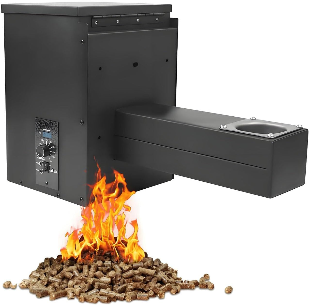 WTRYRN parrilla ahumadora eléctrica de pellets de 250 W - Kit de conversión para máquina de pellets - Peso de 13,5 kg - Para barbacoa ahumado horneado y asado