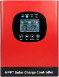 BAPPRJJ controlador solar MPPT - 60 A con pantalla LCD y regulación integrada - Compatible con sistemas de 12 V a 96 V y LiFePO4 - Entrada de hasta 230 V CC para carga solar