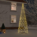 CIADAZ árbol de Navidad cónico luminoso - 1400 LED blanco cálido y tamaño de 160 x 500 cm - Estructura de PVC a 230 V - Decoración navideña para exterior