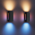 Govee pack de 2 apliques LED UpDown - 1200 lúmenes con tecnología RGBICWW - 64 modos de escena y protección IP66 - Luces inteligentes para porche y pared exterior
